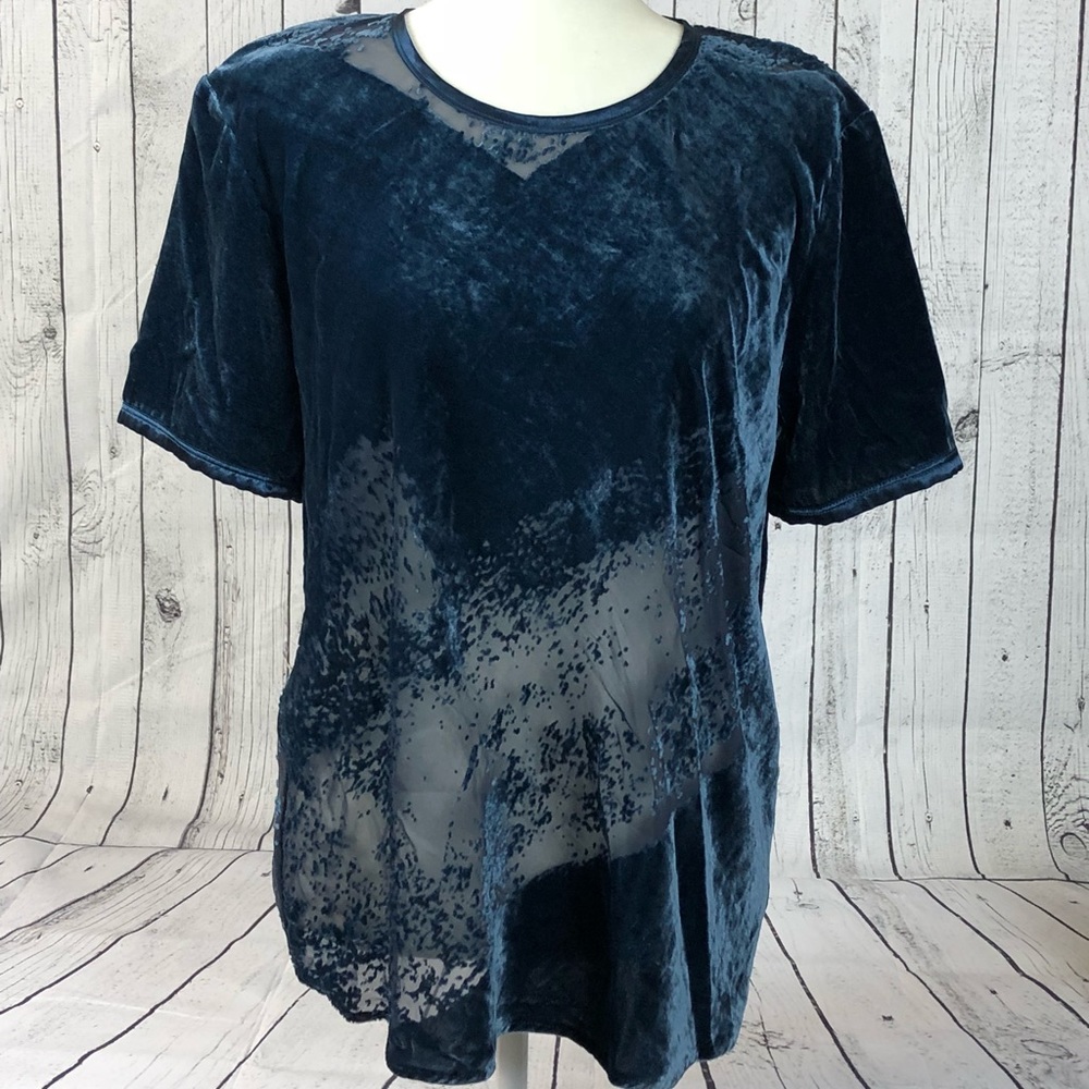 DonnaKaran Velvet Blouse